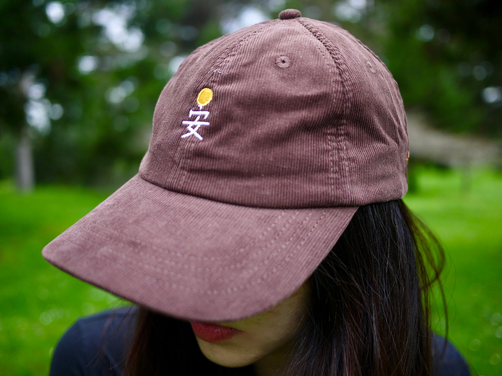 yan corduroy cap